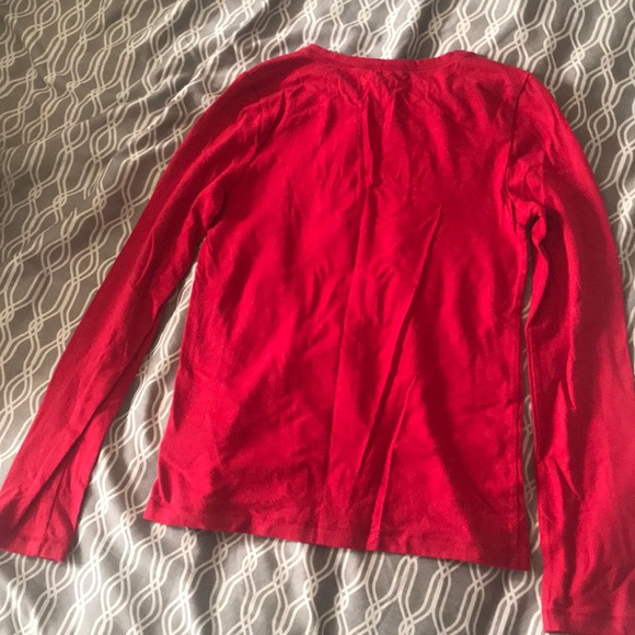 Red long sleeve t-shirt - Picture 2 of 3